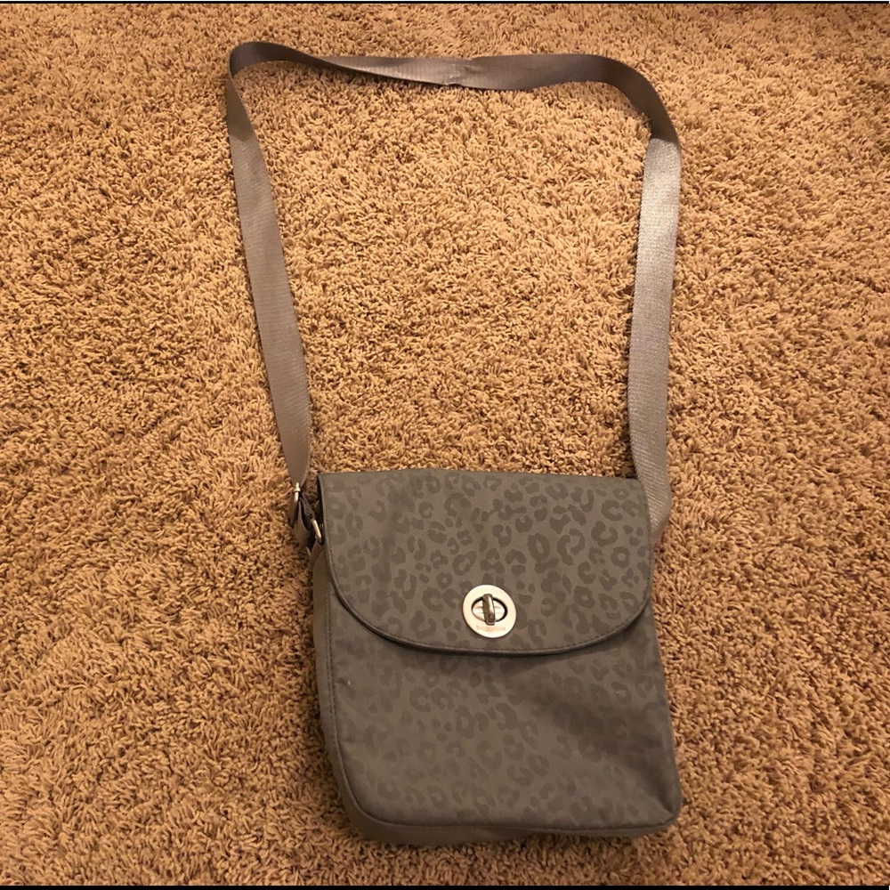 Baggallini grey/silver satchel